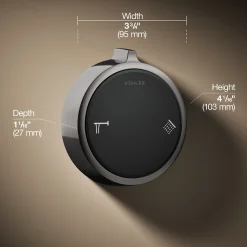 Two-outlet bath/shower digital control