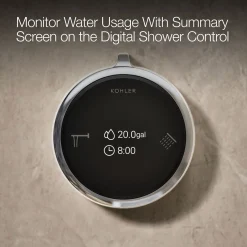 Two-outlet bath/shower digital control