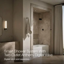 Two-outlet bath/shower digital control