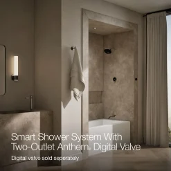 Two-outlet bath/shower digital control