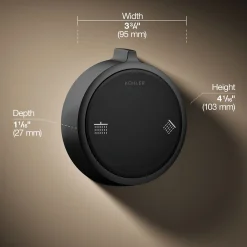 Two-outlet shower digital control