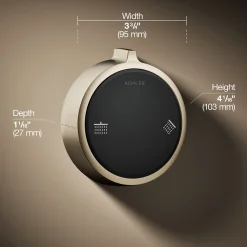Two-outlet shower digital control
