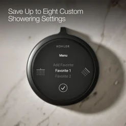 Two-outlet shower digital control