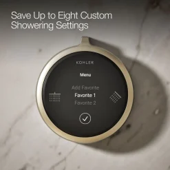 Two-outlet shower digital control