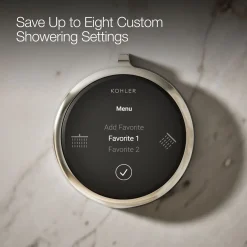 Two-outlet shower digital control