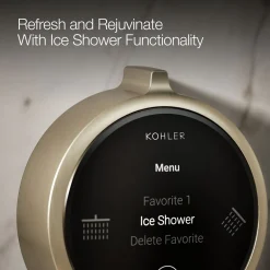 Two-outlet shower digital control