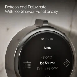 Two-outlet shower digital control