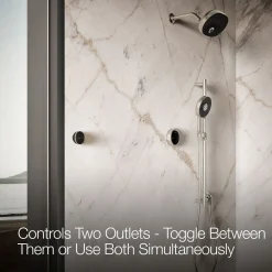 Two-outlet shower digital control
