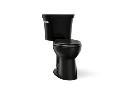 Two-piece elongated toilet, 1.6 gpf