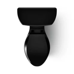 Two-piece elongated toilet, 1.6 gpf
