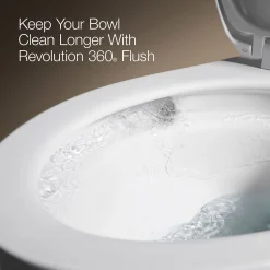 Two-piece elongated toilet, 1.28 gpf