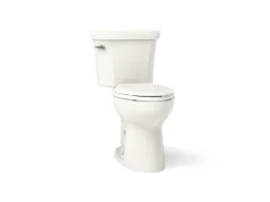 Two-piece elongated toilet, 1.28 gpf