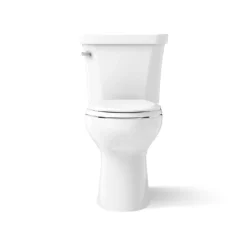 Two-piece elongated toilet, 1.28 gpf
