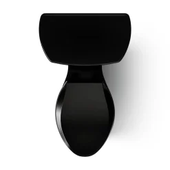 Two-piece elongated toilet, 1.28 gpf