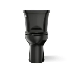 Two-piece elongated toilet, 1.28 gpf