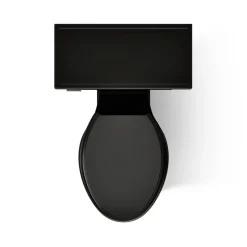 Two-piece elongated toilet, 1.28 gpf