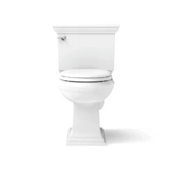 Two-piece elongated toilet, 1.28 gpf