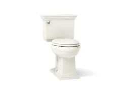 Two-piece elongated toilet, 1.28 gpf