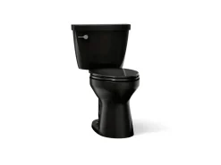 Two-piece elongated toilet, 1.28 gpf