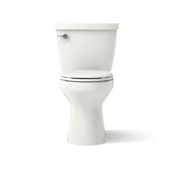 Two-piece elongated toilet, 1.28 gpf