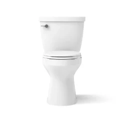 Two-piece elongated toilet, 1.28 gpf