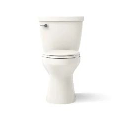 Two-piece elongated toilet, 1.28 gpf