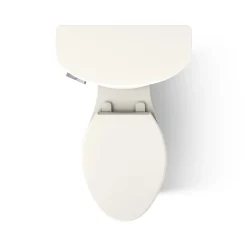 Two-piece elongated toilet, 1.6 gpf