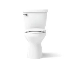 Two-piece elongated toilet, 1.6 gpf