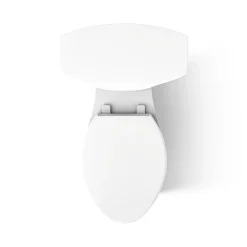 Two-piece elongated toilet, 1.28 gpf