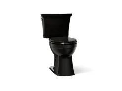 Two-piece elongated toilet, 1.28 gpf