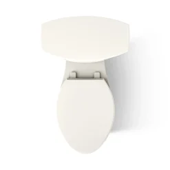 Two-piece elongated toilet, 1.28 gpf