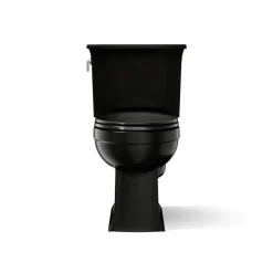 Two-piece elongated toilet, 1.28 gpf