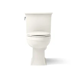 Two-piece elongated toilet, 1.28 gpf