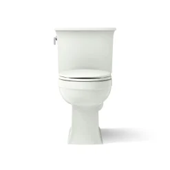 Two-piece elongated toilet, 1.28 gpf