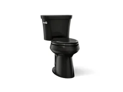 Two-piece elongated toilet, 1.0 gpf