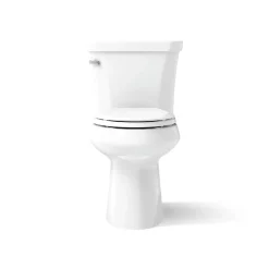 Two-piece elongated toilet, 1.0 gpf