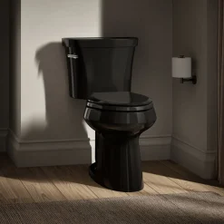 Two-piece elongated toilet, 1.0 gpf