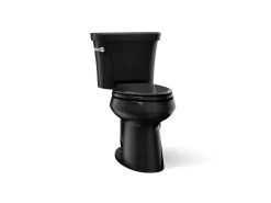 Two-piece elongated toilet, 1.6 gpf