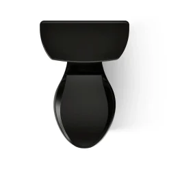 Two-piece elongated toilet, 1.6 gpf