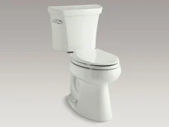Two-piece elongated toilet, 1.6 gpf
