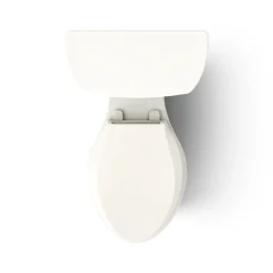 Two-piece elongated toilet, 1.28 gpf