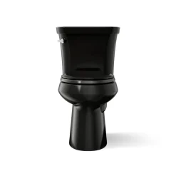 Two-piece elongated toilet, 1.28 gpf