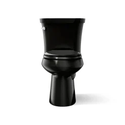 Two-piece elongated toilet, 1.28 gpf