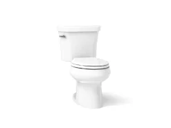 Two-piece elongated toilet, 1.6 gpf