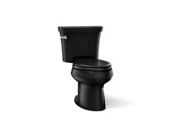 Two-piece elongated toilet, 1.6 gpf