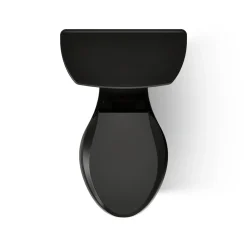Two-piece elongated toilet, 1.6 gpf