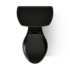 Two-piece elongated toilet, 1.28 gpf
