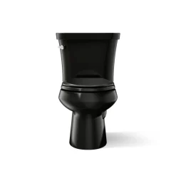 Two-piece elongated toilet, 1.28 gpf