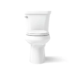 Two-piece elongated toilet, 1.28 gpf