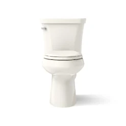 Two-piece elongated toilet, 1.28 gpf